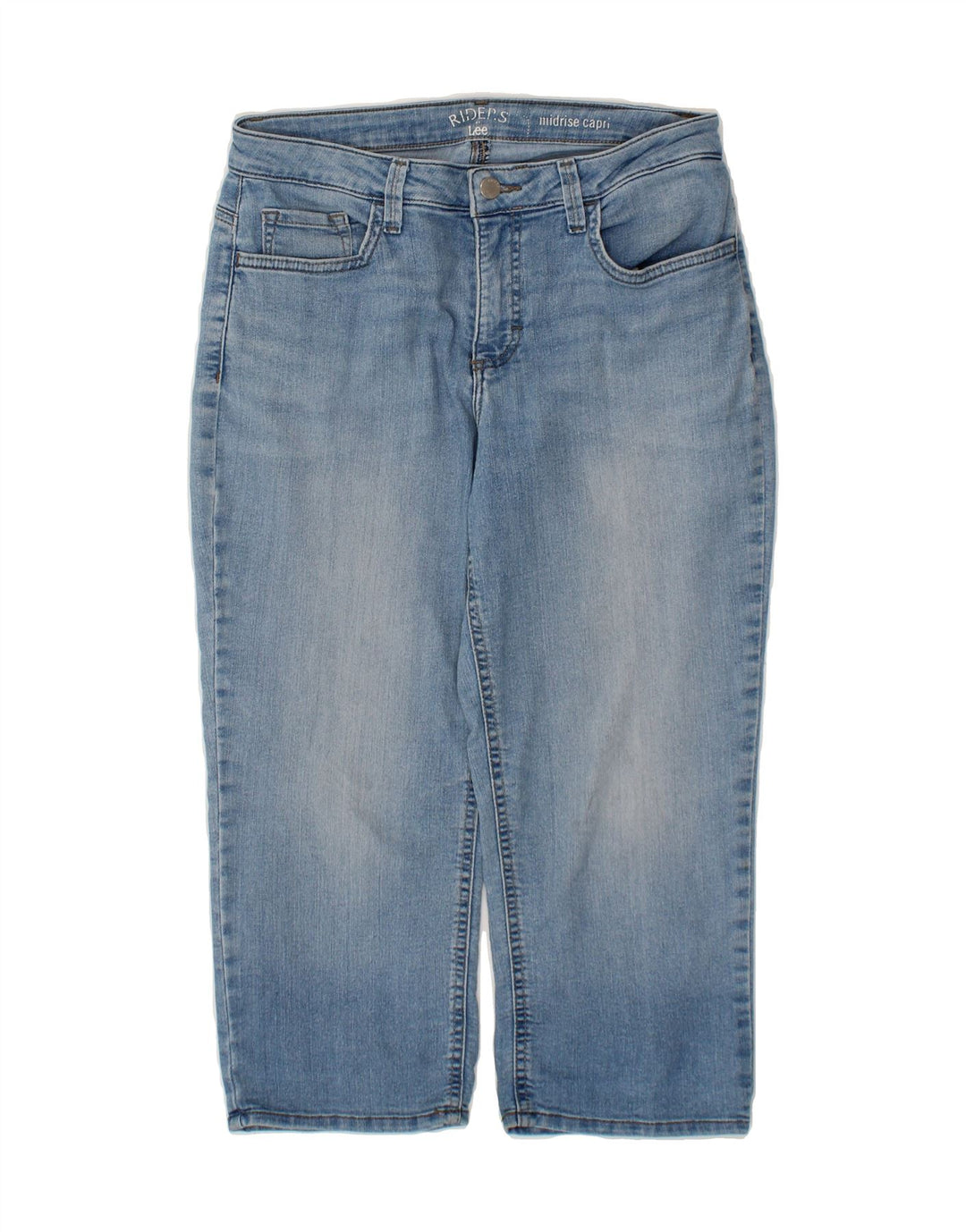 LEE Womens Mid Rise Capri Jeans W30 L21 Blue Vintage Lee and Second-Hand Lee from Messina Hembry 