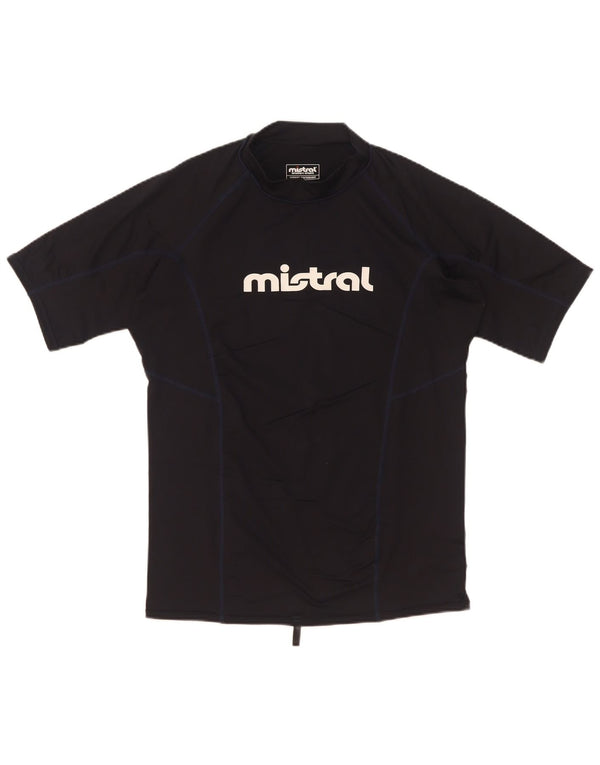 Mistral Boys Grafisk T-Shirt Top 13-14 År 2XL Marineblå Polyester