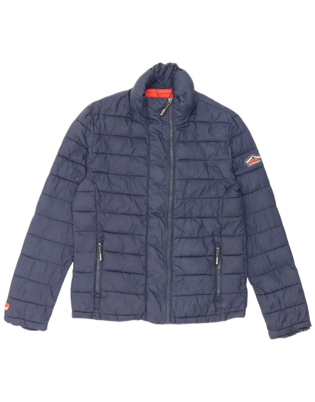 Superdry Polstret jakke til mænd UK 40 Stor marineblå nylon