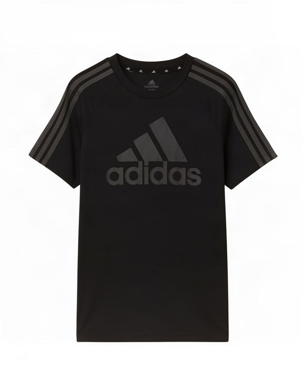Adidas Boys Aeroready Grafisk T-Shirt Top 11-12 år Sort