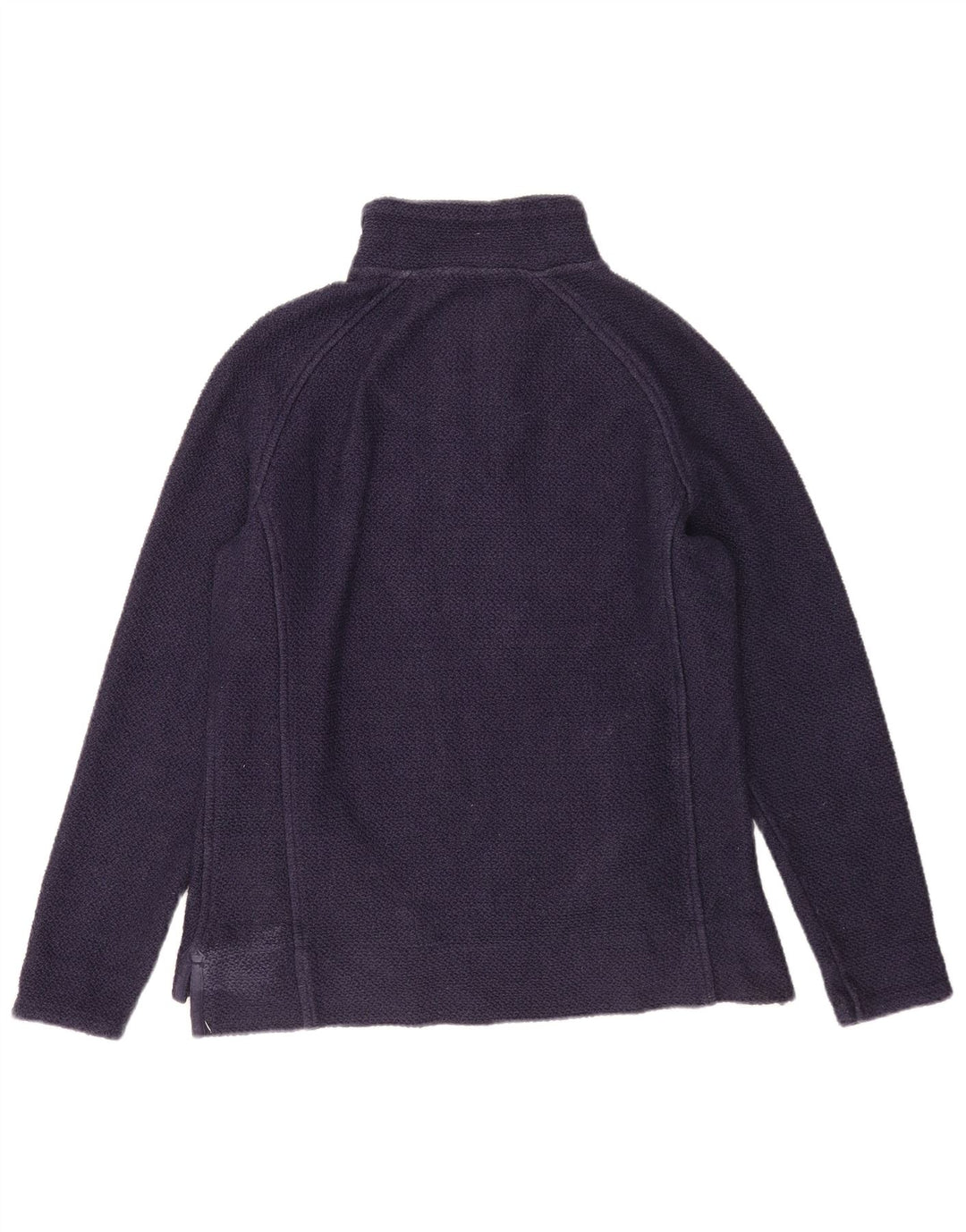 Weird Fish Dame Zip Neck Sweatshirt Jumper UK 12 Medium Navy Blue Bomuld