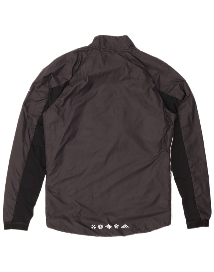 NIKE Mens Dri Fit Pullover Tracksuit Top Jacket Small Black Colourblock