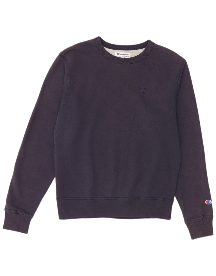 Champion Herre sweatshirt Jumper lille marineblå bomuld