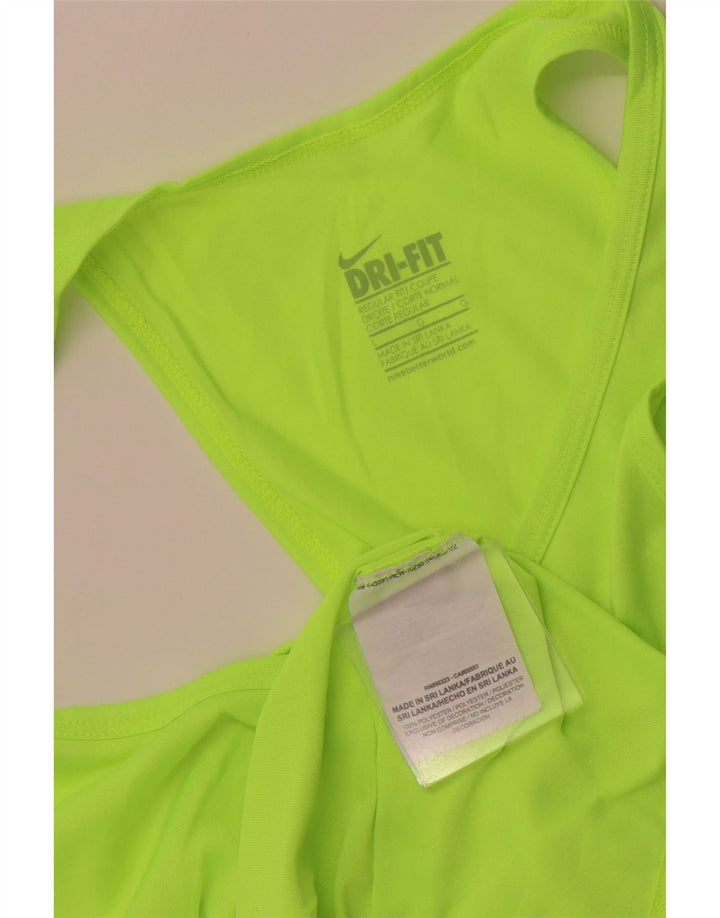 NIKE Damevest Top UK 14 Large Green Polyester Sports