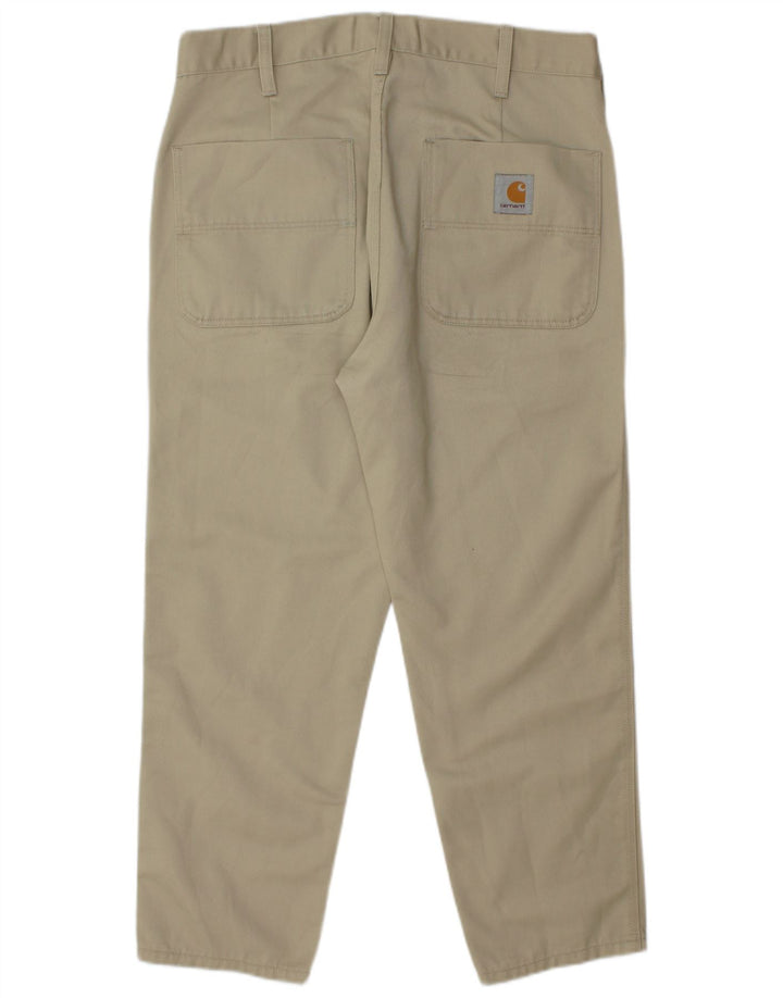 Carhartt Herre Slim Chino Bukser W31 L25 Beige Polyester