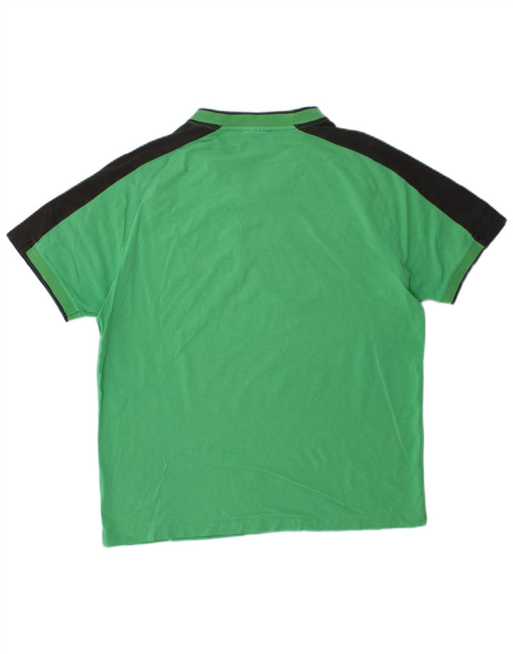 NIKE Grafisk T-shirt top til mænd UK 39/41 Medium Green Colourblock