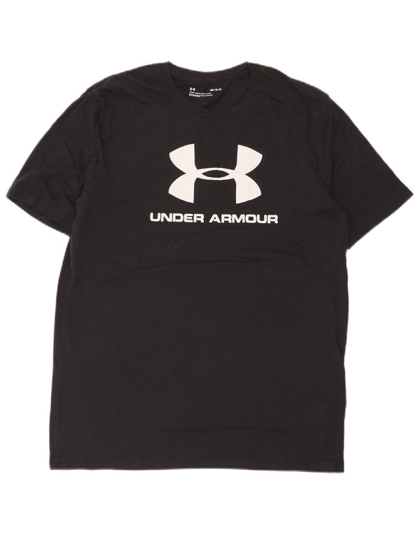 Under Armour Herre grafisk T-shirt Top Medium Sort Bomuld