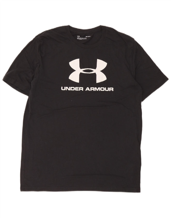 Under Armour Herre grafisk T-shirt Top Medium Sort Bomuld