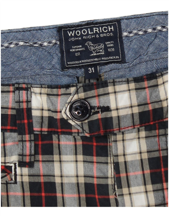 Woolrich Chino Shorts til mænd W31 Medium Flerfarvet ternet bomuld