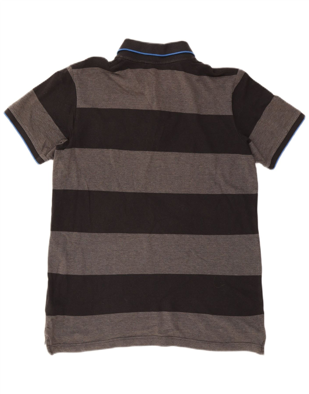 Reebok Rugby Polo Shirt til mænd Stor grå stribet bomuld