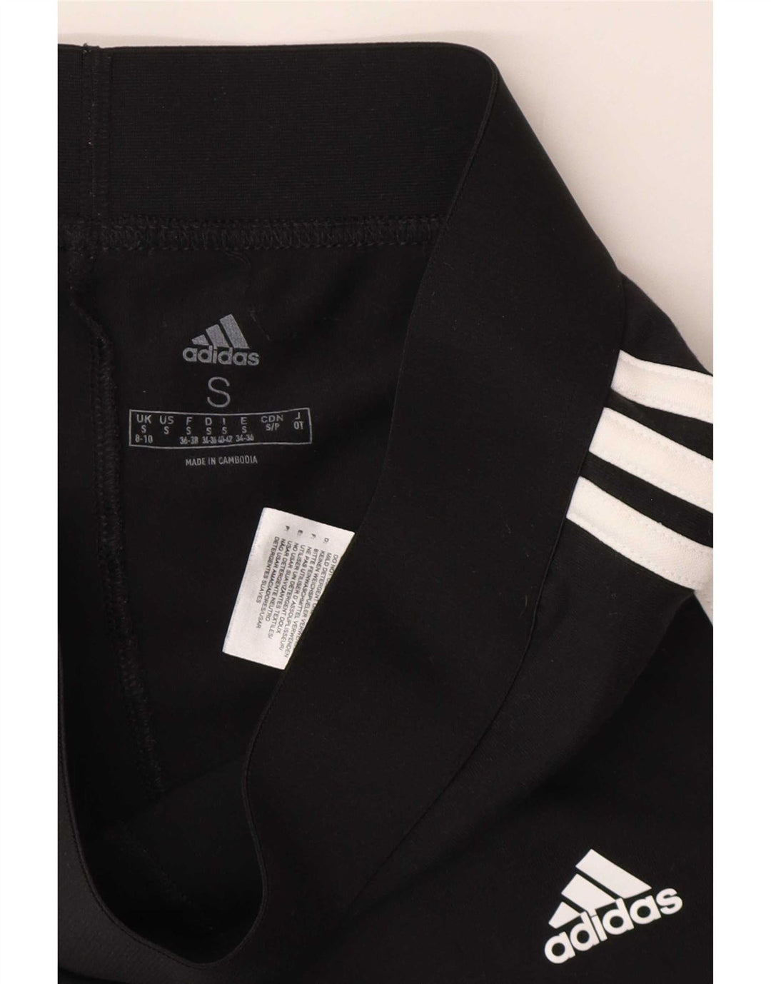 Adidas Dame Leggings UK 8/10 Small Black Bomuld