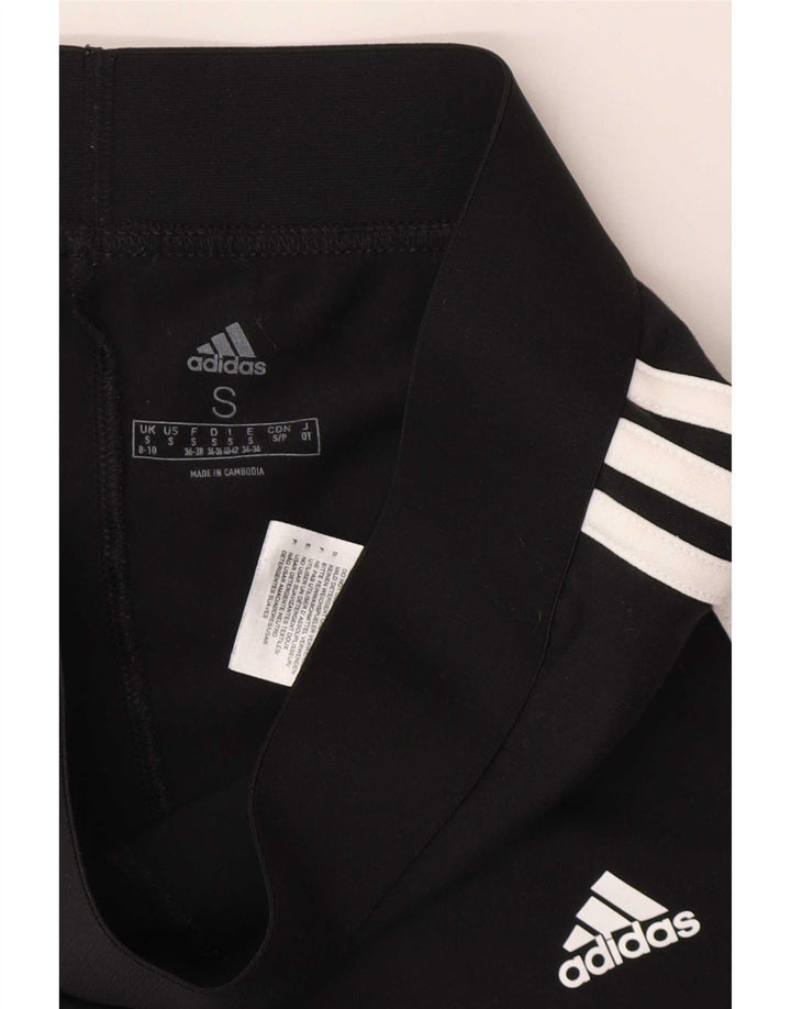Adidas Dame Leggings UK 8/10 Small Black Bomuld