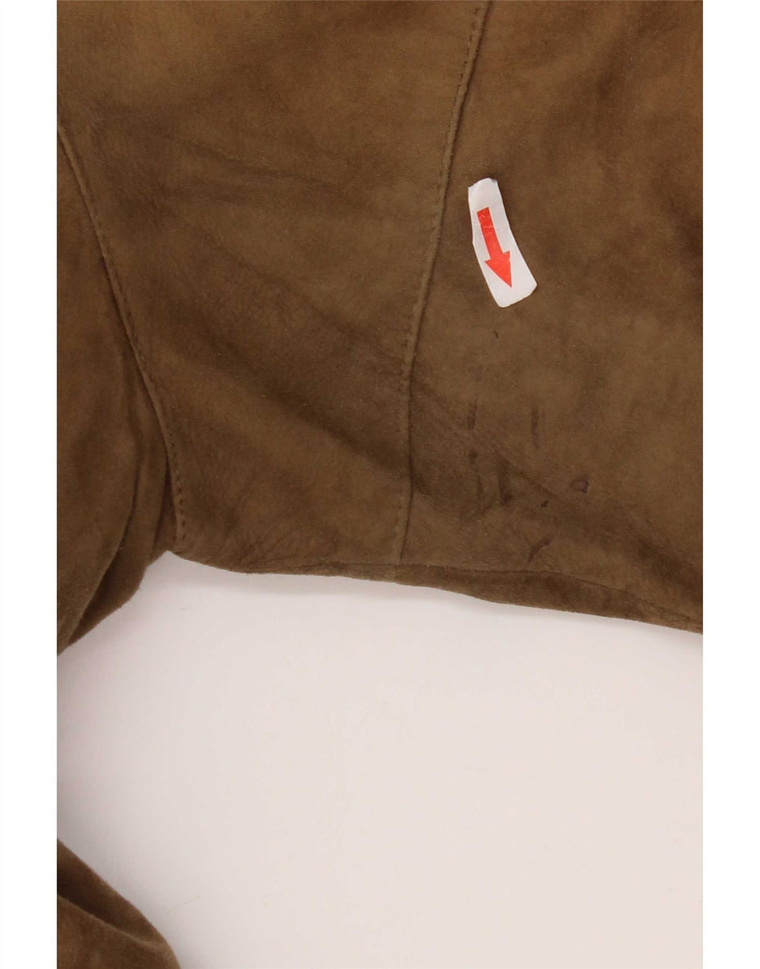 Vintage Herre Bomber Ruskindsjakke UK 38 Medium Beige