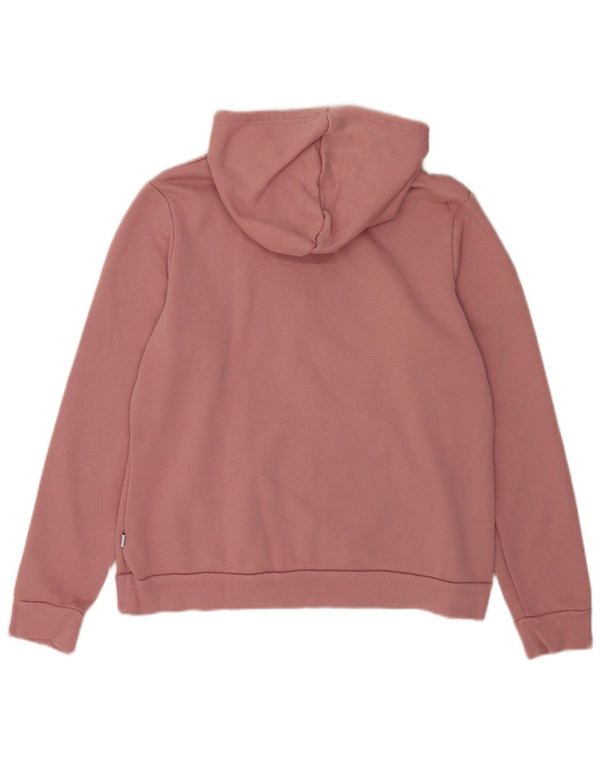 Puma Graphic Hoodie Jumper UK 16 Large Pink Bomuld