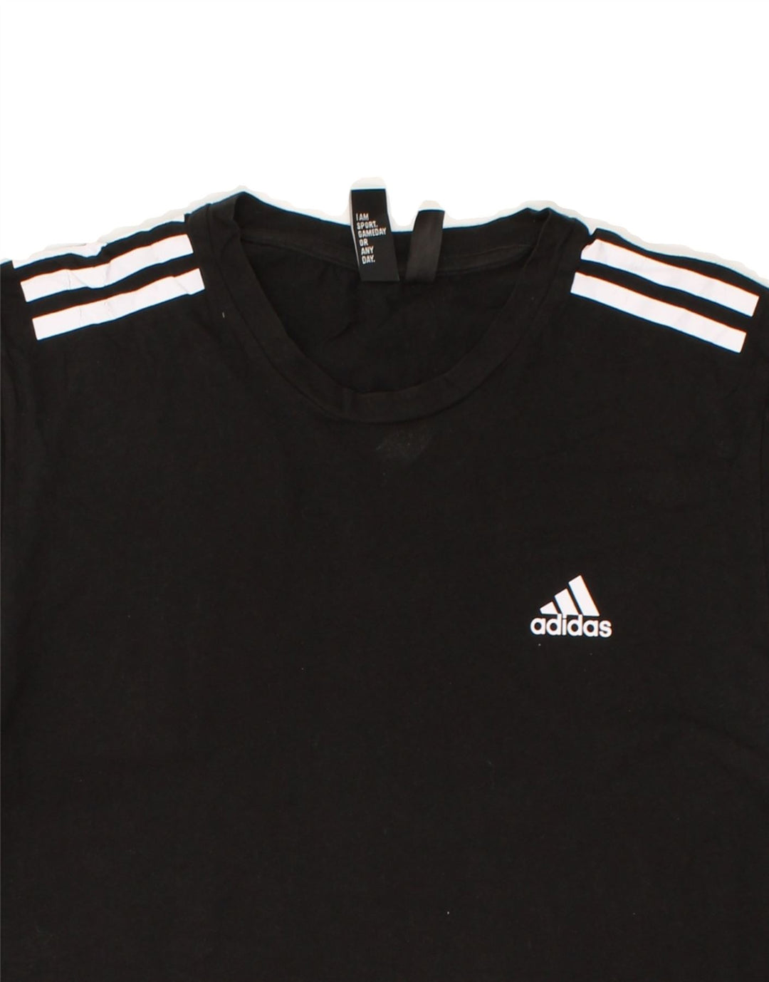 ADIDAS Mens T-Shirt Top Medium Black Cotton | Vintage Adidas | Thrift | Second-Hand Adidas | Used Clothing | Messina Hembry 