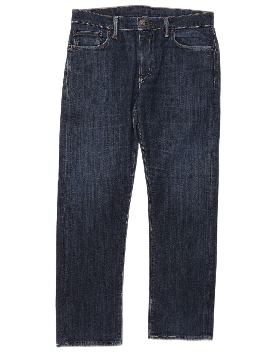 LEVI'S Herre 504 Straight Jeans W32 L30 Blå Bomuld