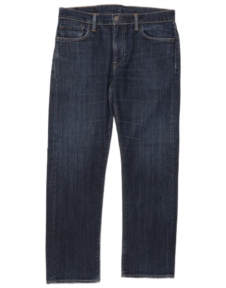 LEVI'S Herre 504 Straight Jeans W32 L30 Blå Bomuld