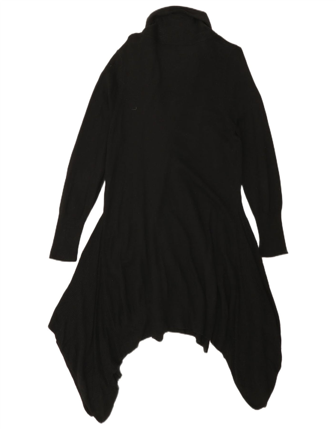Marks & Spencer Dame Longline Åben Cardigan Sweater UK 16 Large Black