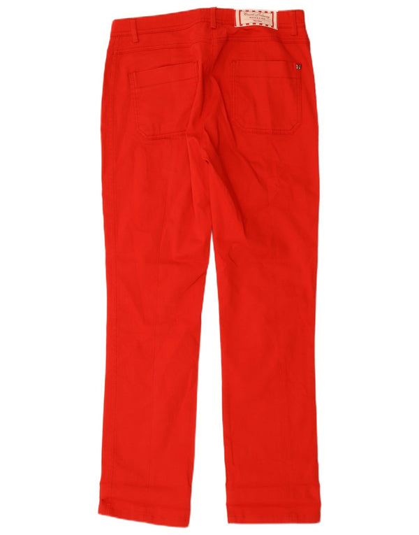 Max Mara Dame Weekend Slim Casual Bukser UK 12 Medium W32 L30 Red