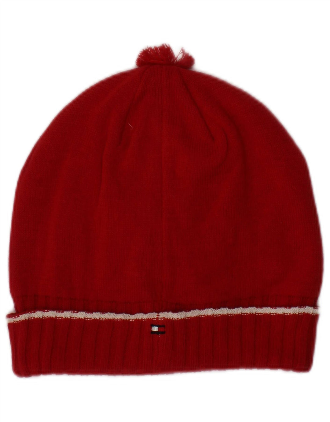 Tommy Hilfiger Dame Strik Beanie Hat Large/XL Rød Bomuld