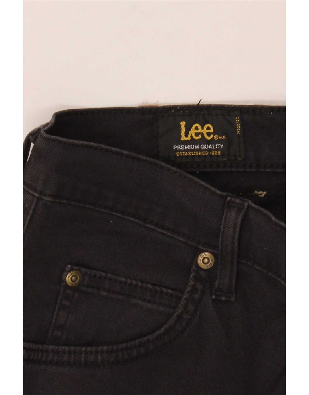 Lee Straight Jeans til mænd W34 L30 Sort