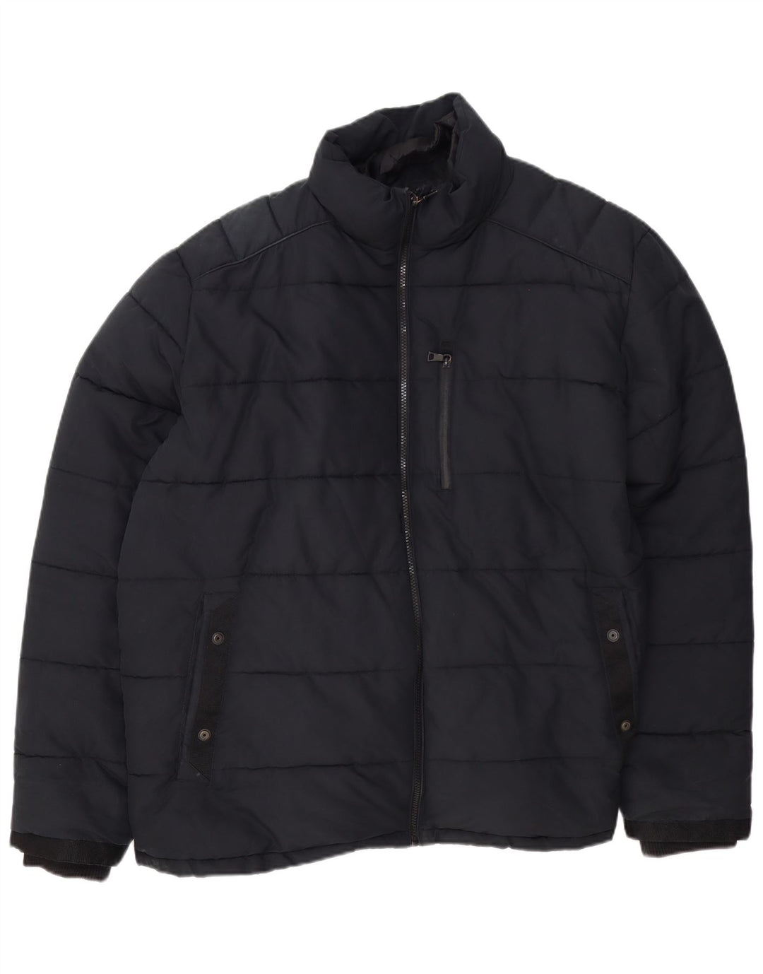 Marks & Spencer Polstret Herrejakke UK 46 3XL Sort Polyester