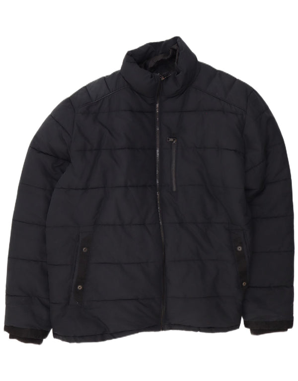 Marks & Spencer Polstret Herrejakke UK 46 3XL Sort Polyester
