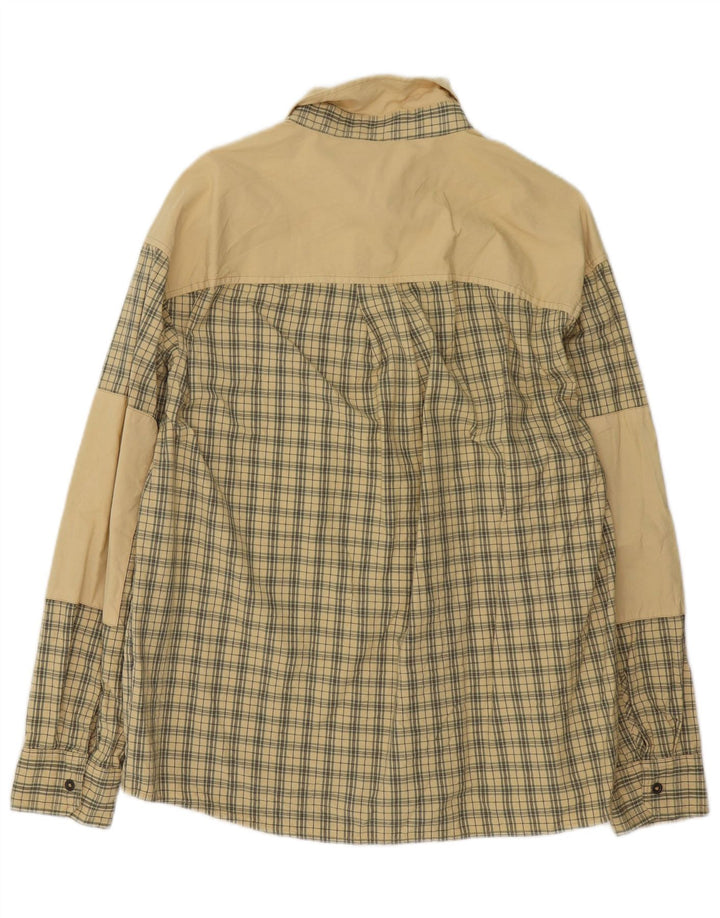 Tænk Pink Herreskjorte Medium Beige Ternet bomuld