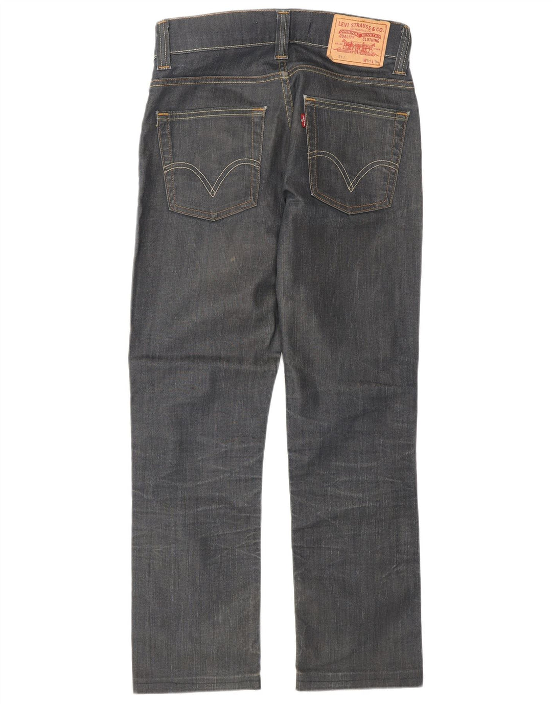 LEVI'S Herre 511 Slim Jeans W31 L28 Marineblå Bomuld