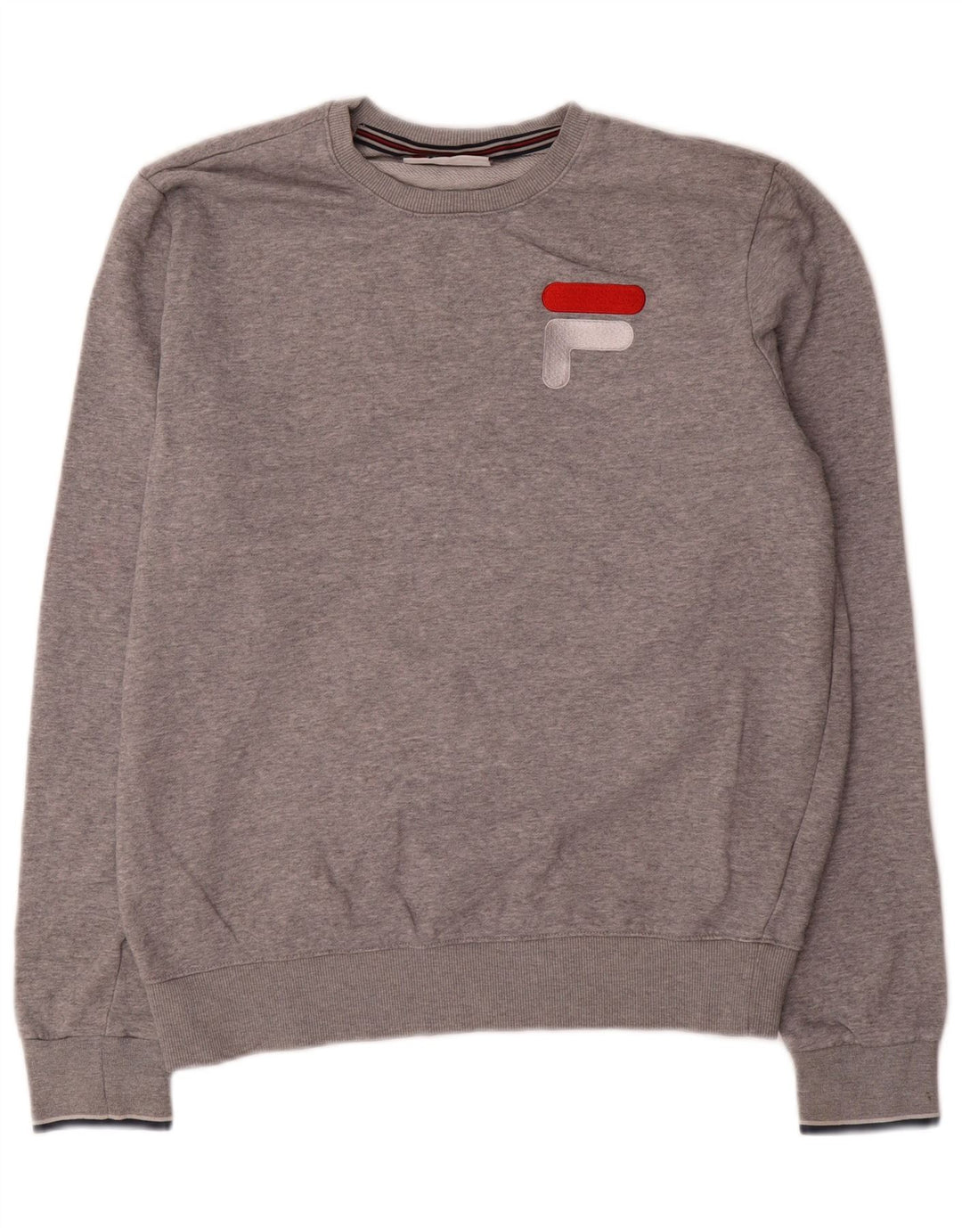 Fila Herre Grafisk Sweatshirt Jumper Medium Grå Bomuld