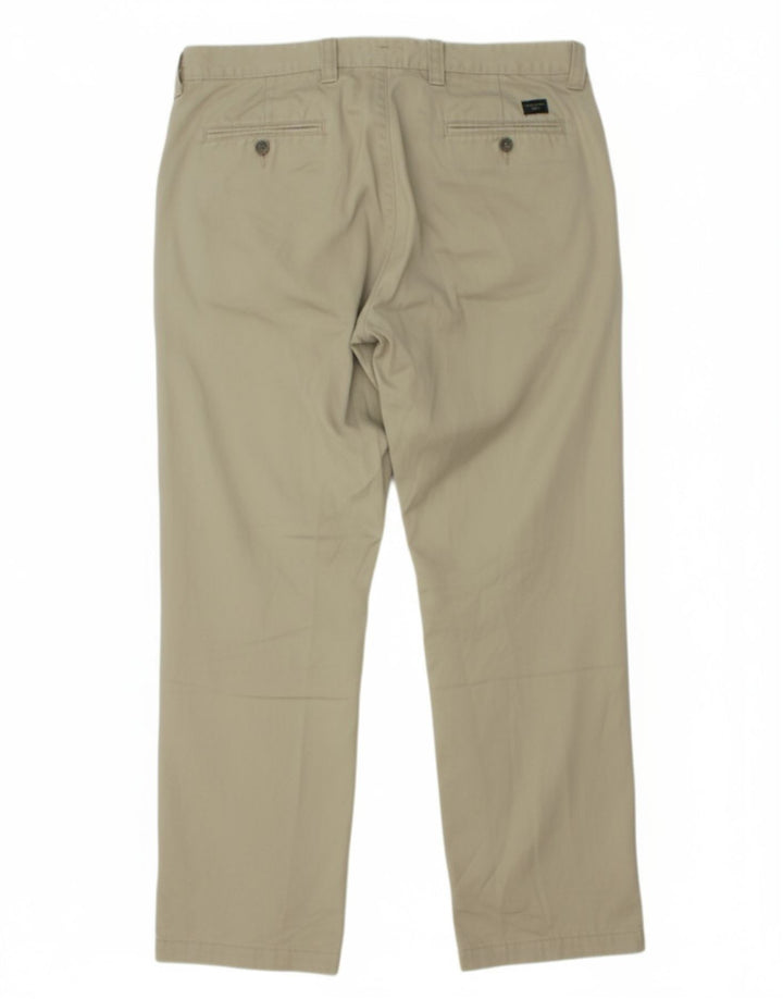 DOCKERS Mens Khakis Straight Chino Trousers W36 L30 Green