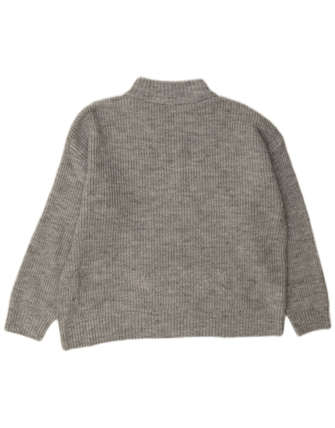 Marks & Spencer Dame sweater med lynlåshals DK 14 Stor grå flækket