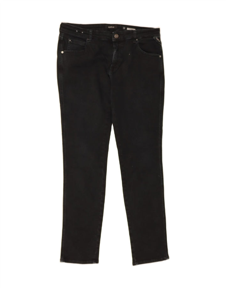 REPLAY Womens Katewin Slim Jeans W30 L30 Black Cotton Vintage Replay and Second-Hand Replay from Messina Hembry 