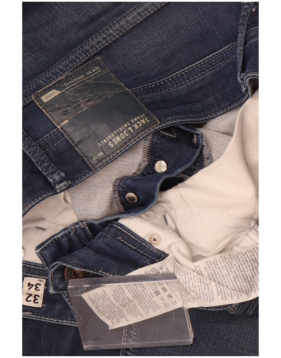 Jack & Jones Herre Slim Jeans W32 L34 Blå Bomuld