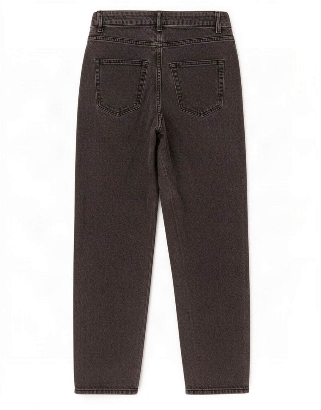 Benetton koniske jeans til kvinder W30 L27 Grå bomuld