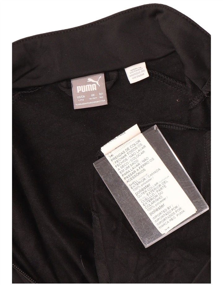 PUMA Træningsdragt topjakke til drenge 13-14 år Sort Colourblock Polyester