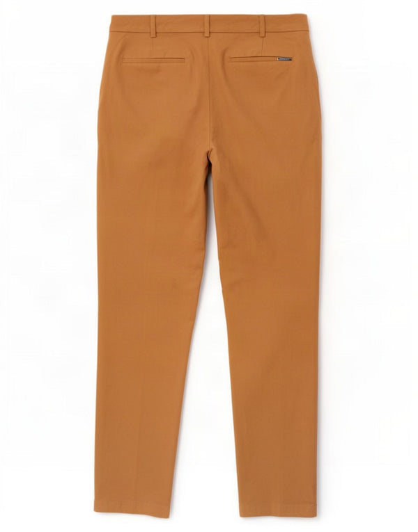 Marks & Spencer koniske chinobukser til kvinder UK 18 XL W38 L28 Brun