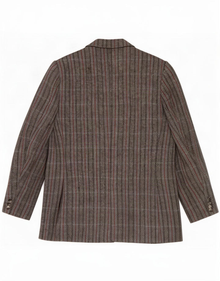 Christian Dior Herre 2-knaps blazerjakke UK 46 3XL Grå sildebensuld