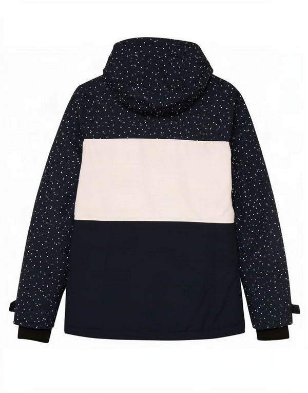 Tog 24 Womens Hooded Oversized Padded Jacket UK 8 Small Black Colourblock