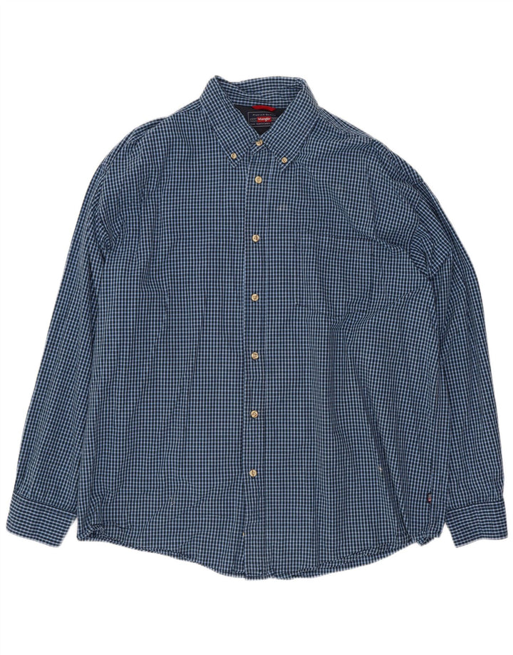 Wrangler Herreskjorte XL Blå Gingham Bomuld