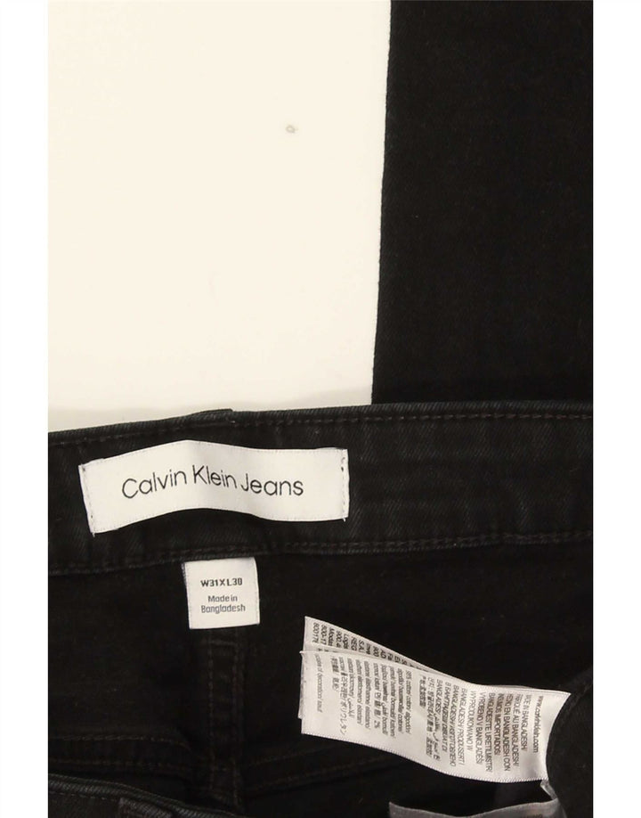 Calvin Klein Herre Slim Jeans W31 L30 Sort Bomuld