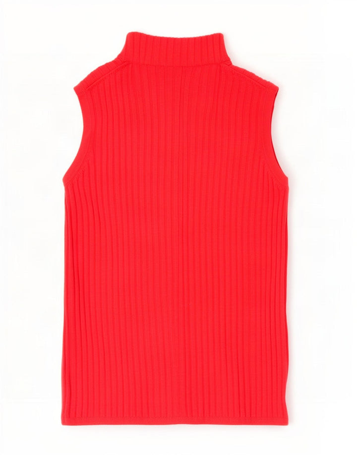 Marks & Spencer Dame Vest Tank Top UK 12 Medium Red Viscose