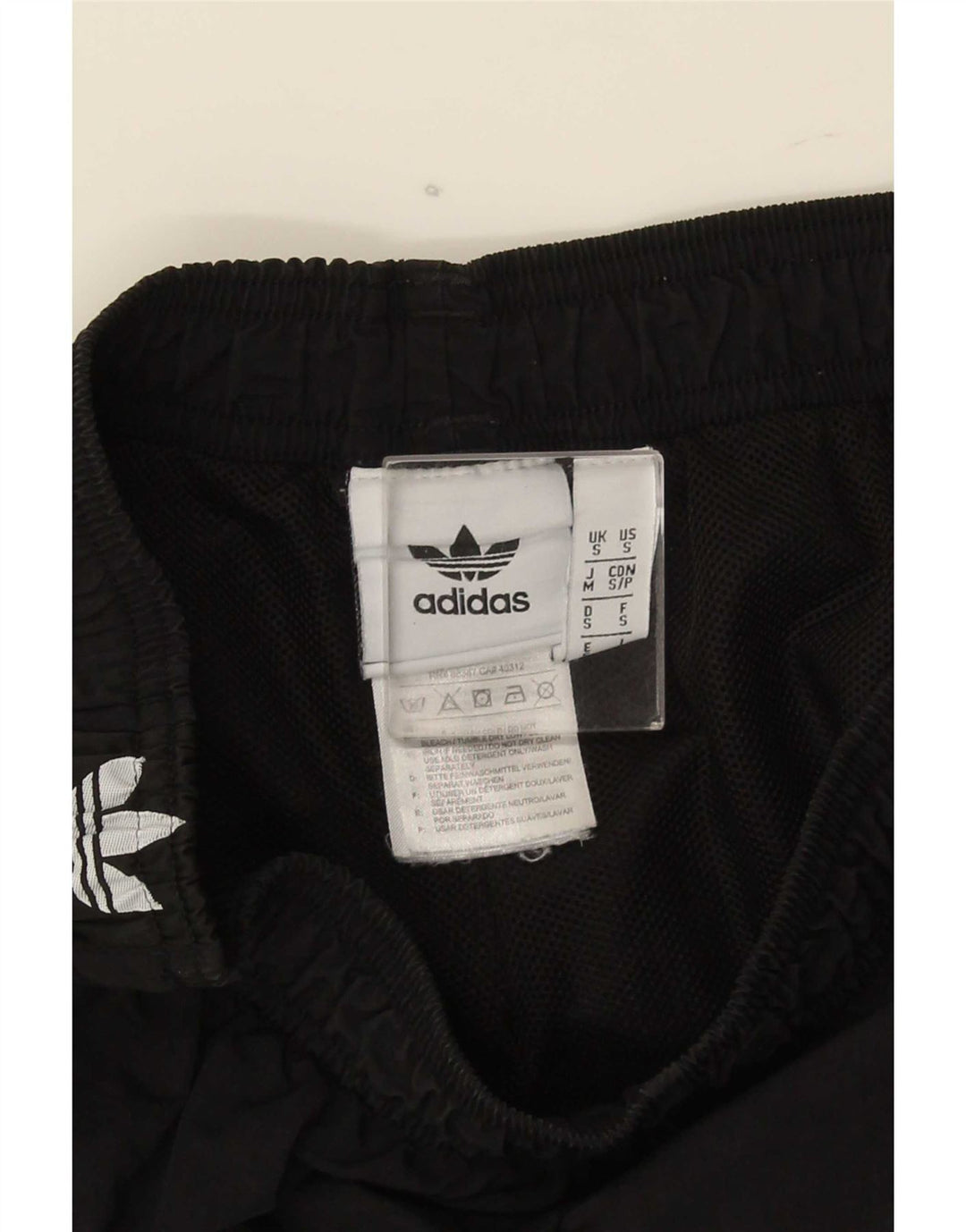 Adidas grafiske sportsshorts til mænd, små sorte polyester