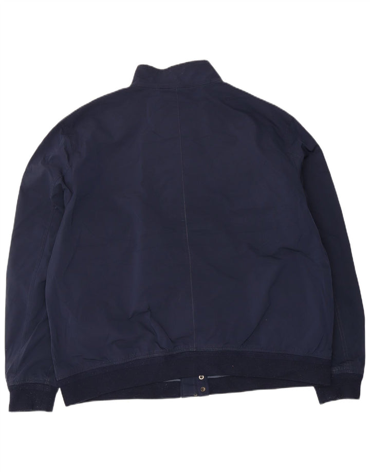 Marks & Spencer Herre Bomber Jacket UK 44 2XL Navy Blue Polyester