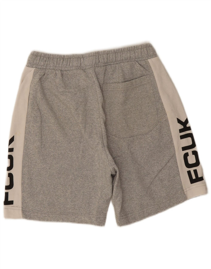 French Connection Herre grafiske sportsshorts Medium Grå Colourblock
