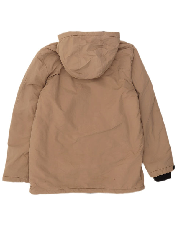 Marks & Spencer Boys Windbreaker-jakke med hætte 13-14 år Beige polyamid