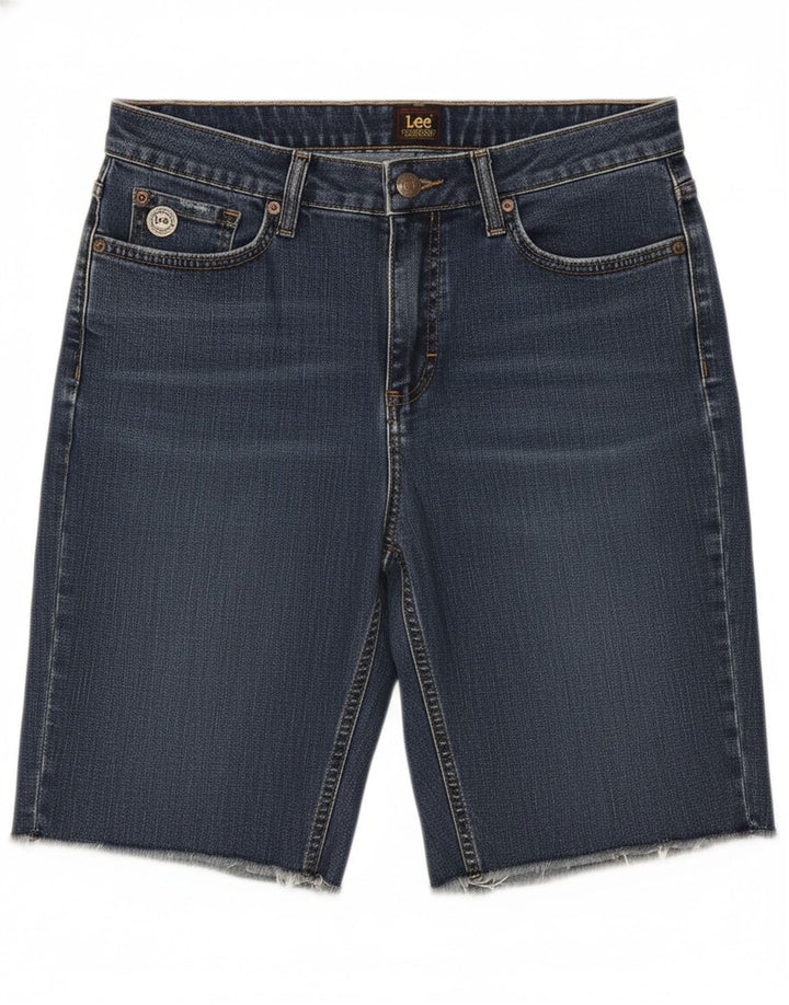 LEE Womens Denim Shorts US 10 Large W30  Blue Cotton