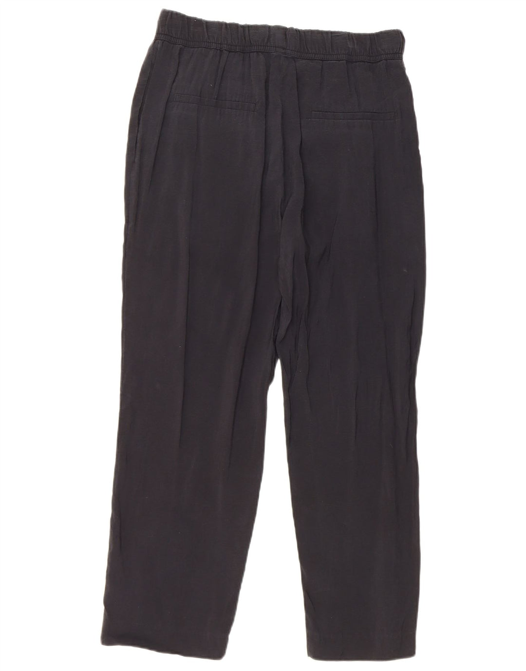 Zara Straight Cropped Bukser Medium W28 L25 Sort