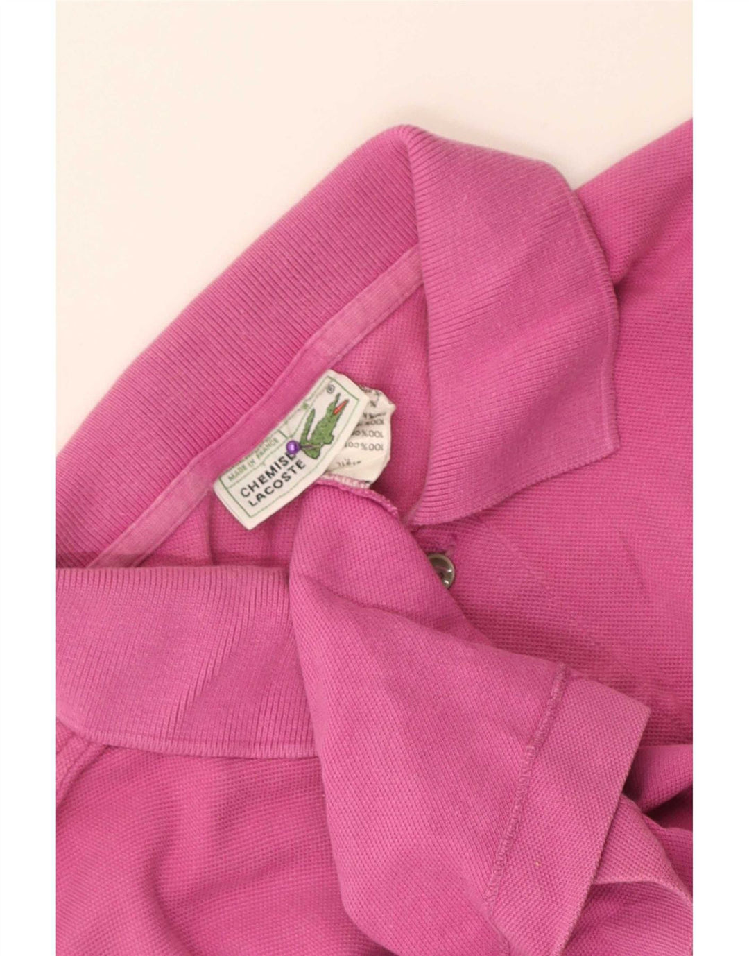 Lacoste herre poloskjorte str. 3 Lille pink bomuld