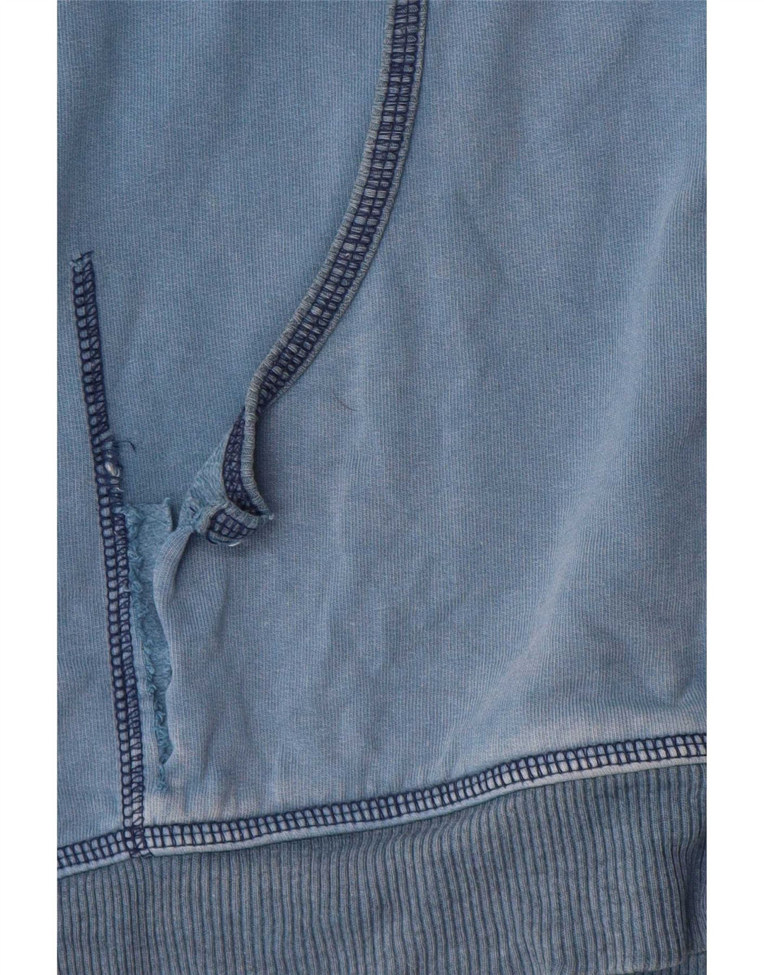 Lee Dame Hættetrøje Sweater UK 14 Medium Blue Bomuld